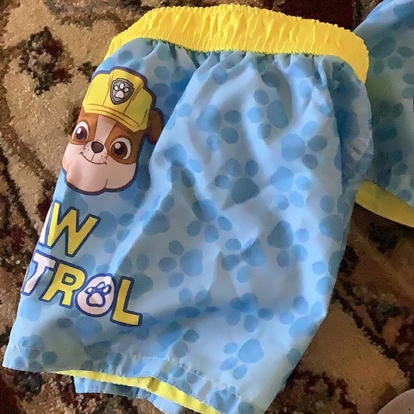 Nickelodeon PAW PATROL swim trunks elastic waist blue size 6/9mo blue - Picture 8 of 8